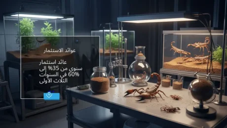 دراسة جدوى مشروع مزرعة عقارب